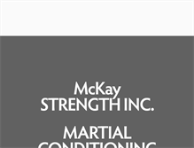 Tablet Screenshot of mckaystrength.com